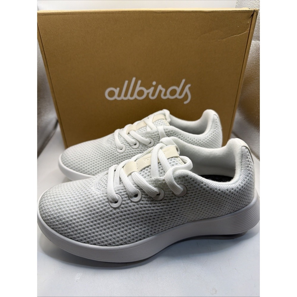 Allbirds Tree Runner NZ Womens Blizzard White Shoes Size US 5.5, EU 35.5, UK2.5